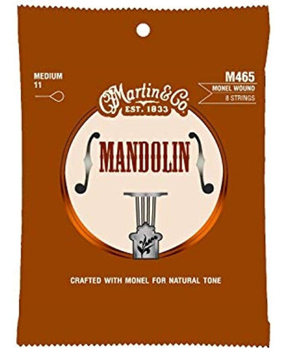 Martin Guitar Mandolin Strings M465, 80/20 Bronze, Medium-ga