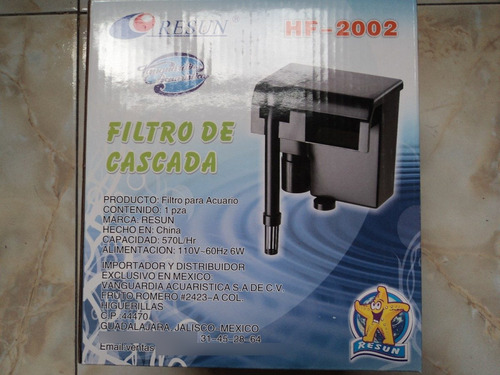 Filtro De Cascada Resun Hf-2002 Acuarios 110-190 Litros Envi
