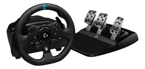 Volante e pedaleira Logitech G923 com joystick para Xbox e PC