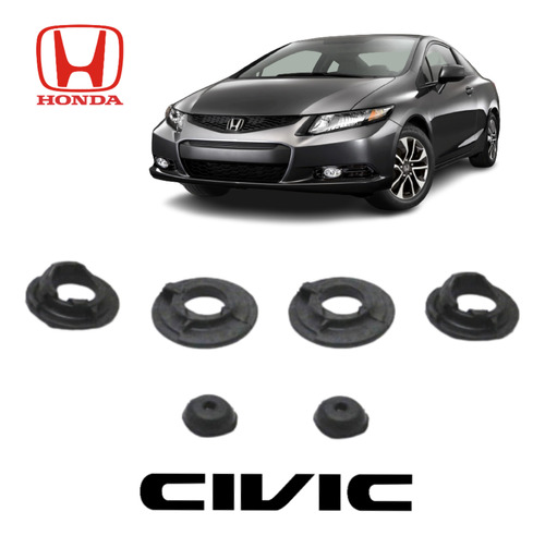 Kit Batente Do Amortecedor Traseiro Honda Civic 2013 A 2017