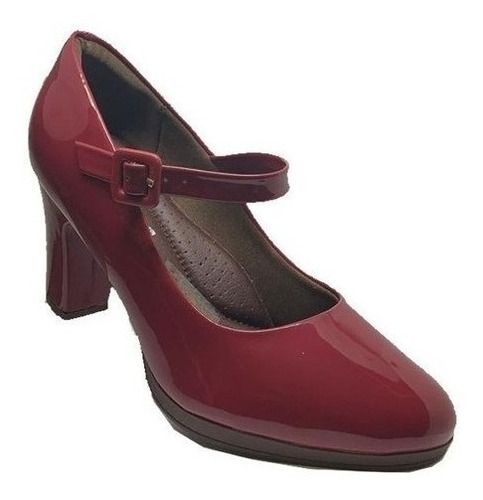 Sapato Scarpin Piccadilly Salto Alto 130197 Boneca Vinho