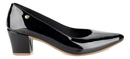 Sapato Feminino Scarpin Salto Grosso | Preto Cobra Onça |