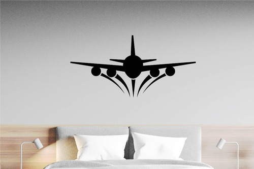 Vinil Decorativo Avión Frente Para Pared