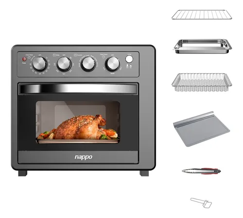 comprar Súper Horno Y Freidora Sin Aceite Nappo 1700w 25l Con Grill