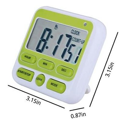 Temporizador De Cocina Digital Tuffinix - 24 Horas, Cuenta