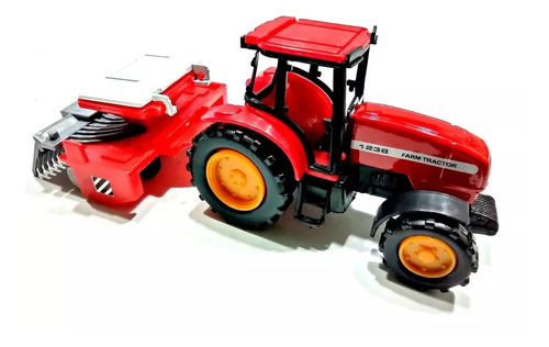 Tractor De Campo 1:55 Coleccion Metal C/acoplado Sembrador