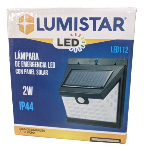 Lámpara De Emergencia Con Panel Solar 2w Lumistar