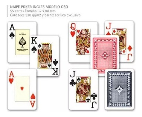 Juego Cartas Barajas Poker Naipes Fournier 818