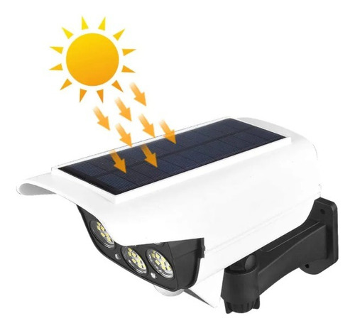 Reflector Camara Seguridad Lampara Solar Sensor Movimiento