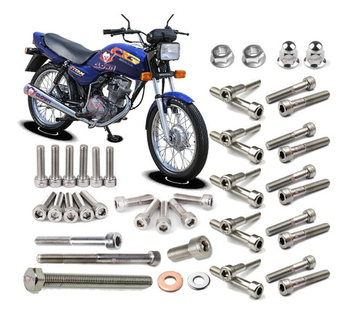 Clown Kit Parafusos Allen Inox Cg125 Titan Motor Inteiro A8i