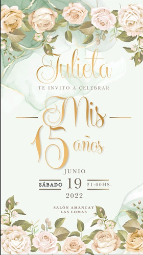 Video Invitación Cumpleaños Fiesta 15 Años