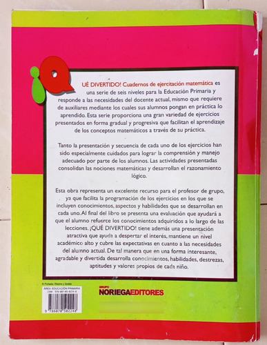 Cuaderno De Ejercitación Matemática 6, Serie Que Divertido (Usado)