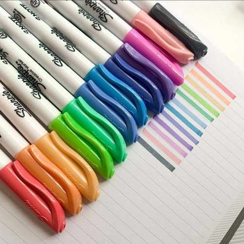 Imagen 8 de 8 de Marcadores Sharpie S-note X 24 Colores Resalta/subraya