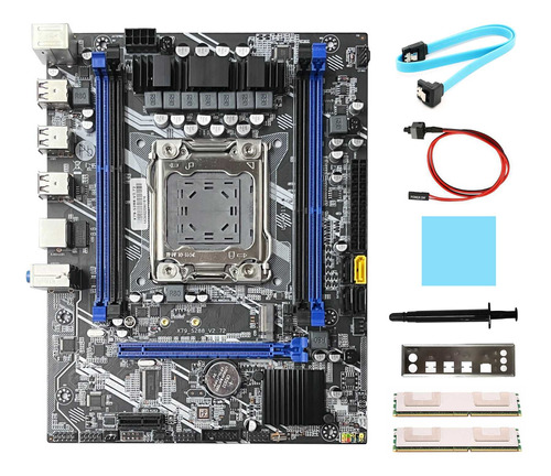 Placa Madre X79 S288+2 Cables Ddr3 De 4 G Recc Ram+cable De