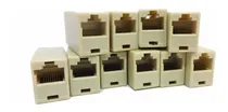 Comprar Kit 10 Emenda Cabo De Rede Rj45 Lan Rj45 Femea X Rj45 Femea