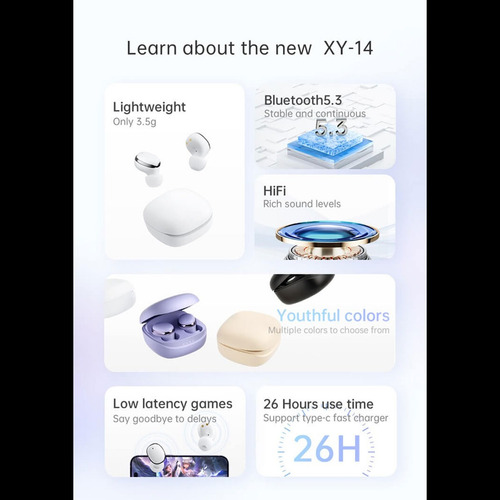 Audifonos Bluetooth Manos Libres Xy14 Fralugio Cvc 8.0 Hifi