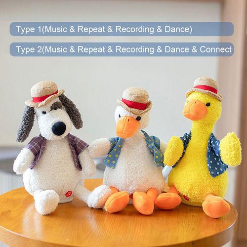 Juguete De Peluche Con Forma De Pato Que Canta Y Baila Para