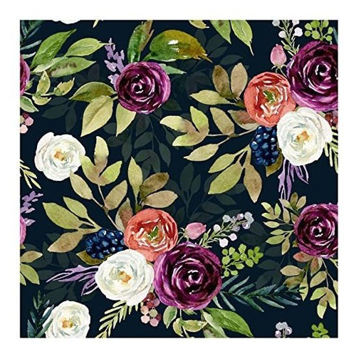 Haokhome 93142 Vintage Peel And Stick Wallpaper Floral Peony