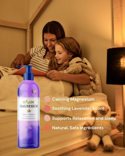 Loção Nfuse Magnesium Ultra Healing 225 Mg 240 Ml Com Lavand