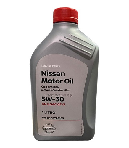 Oleo 5w30 Flex Sn Gf5 - Brprt 3 Tiida 2013 2014 Nissan