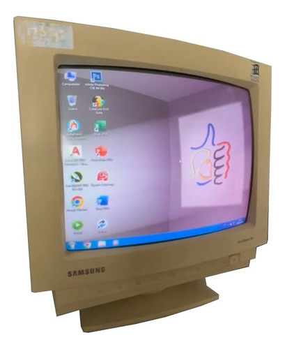 Monitor Crt 14 Samsung Syncmaster 3ne Computador Antigo Bege (Usado)
