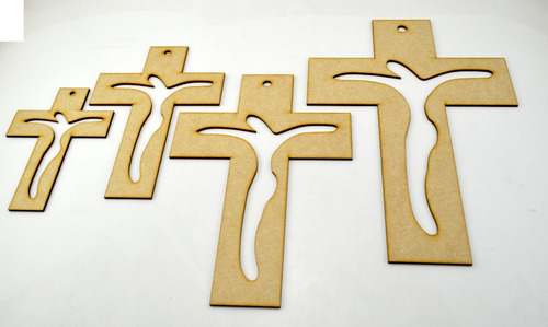 25pzs Cruz 20cm Silueta Cristo Primera Comunion Art1969