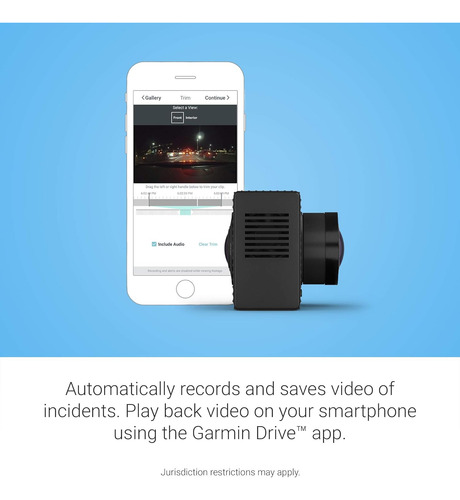 Garmin Dash Cam Tándem, Cámara Frontal Y Trasera De Doble