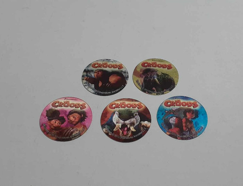 Coleccion 5 Tazos Los Croods Oreo Galletitas Terrabusi (Usado)