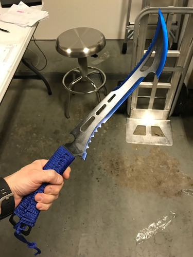 Machete Zombie 5 Colores A Escoger Katana Ninjato 102051 Color Azul