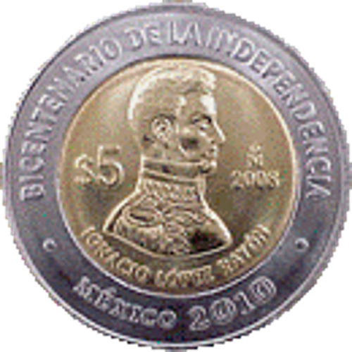 Lote De Monedas De 5 Pesos Conmemorativas Circuladas Escasas