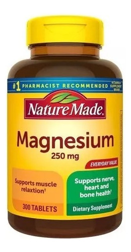 Nature Made Magnesio 250mg 300 Tabletas 