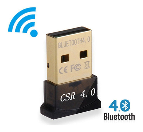 Imagen 3 de 6 de Adaptador Bluetooth 4.0 Receptor Usb Notebook Pc Celular 3mb