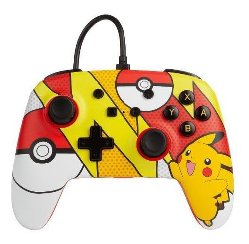 Controle Com Fio Powera Pikachu Pop Art Nintendo Switch