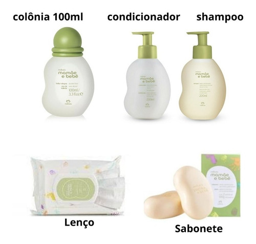 Kit Mamãe E Bebê 5 Itens Natura