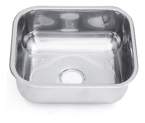 Cuba Inox Cozinha N°3 40x34x14 Aço 430 Acabamento Brilhante