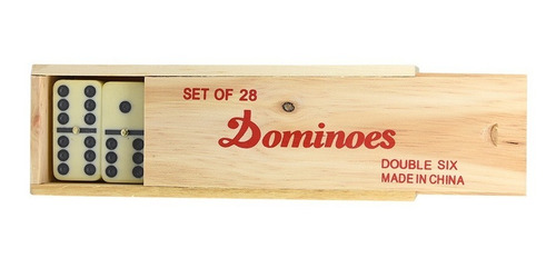 Domino De Melamina Caja De Madera 50x25x10mm