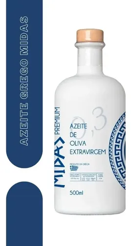 Azeite De Oliva Grego Midas Importado Extra Virgem 500ml | Parcelamento ...