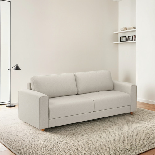 Sofá 3 Lugares Hit 200cm No Linho Várias Cores