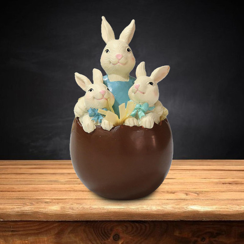 Estatua De Conejo, Figuritas En Miniatura De De Pascua Para