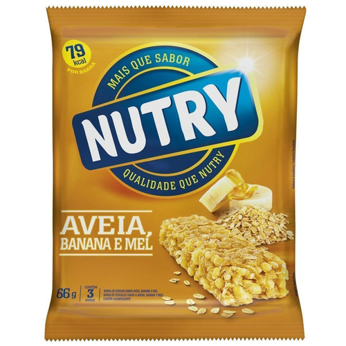 Barra Cereal Nutry 22g Vários Sabores