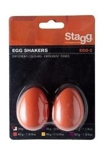 Huevos Rítmicos X Par Color Naranja En Blister Stagg Seg2or