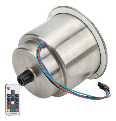 Portavasos Rgb Para Coche, 14 Led, Acero Inoxidable, Con