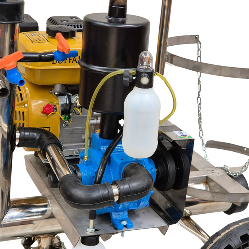 Ordenhadeira Móvel Inox Motor A Gasolina Com 1 Cjt Acoplado