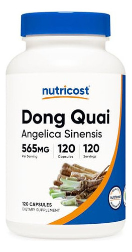 Nutricost Dong Quai 565 Mg, 120 Cápsulas - Sin Gluten, Sin 