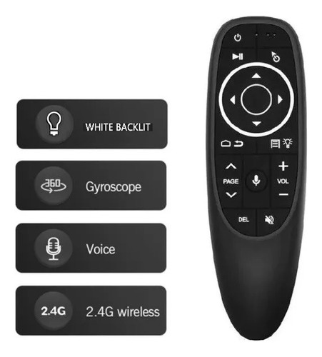 Control Voz G10s Pro 2.4g Air Mouse Retroiluminado Tv Box Pc