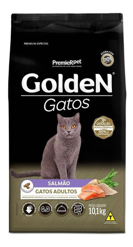Ração Golden Gatos Adultos Salmão 10kg