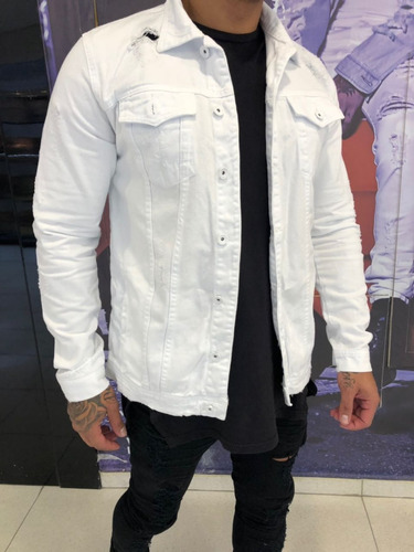 jaqueta sarja branca masculina
