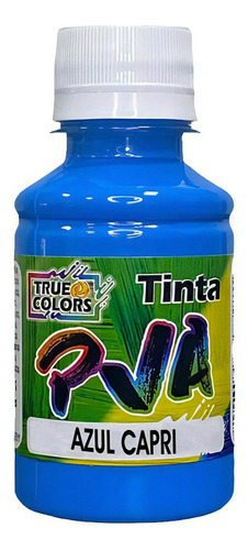 Tinta Pva Fosca Artesanato 100ml True Colors Cores Diversas Cor Azul Capri