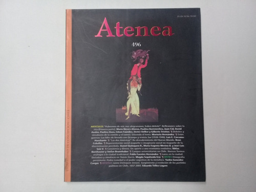 Revista Atenea N° 496, 2007. Universidad De Concepción (Usado)