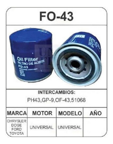 Filtro De Aceite Unifl Peterbilt 365 6cil 8.9lts 2020-2021